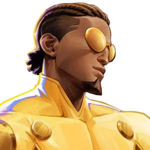 Bulletproof as a fighting games character in Invincible VS - an icon.