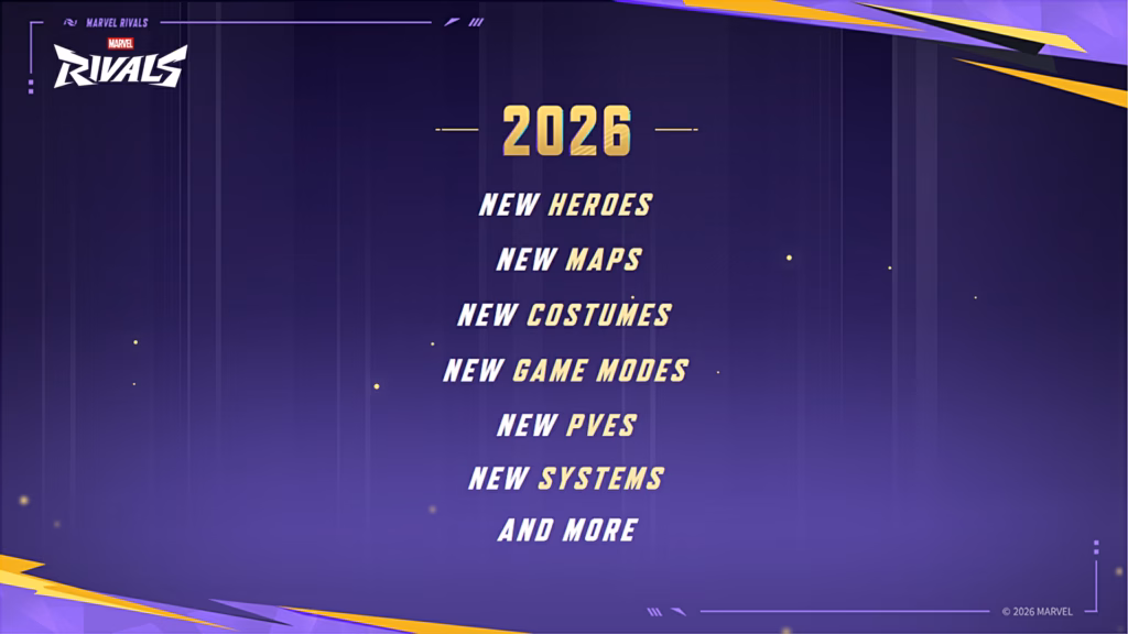 Marvel Rivals roadmap 2026
