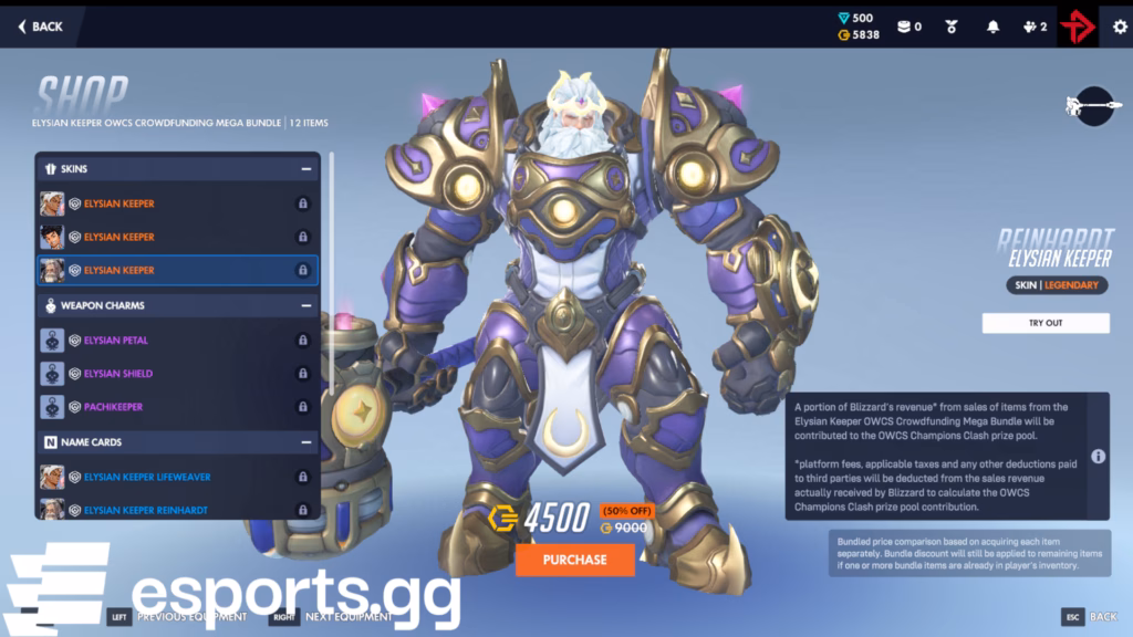 Elysian Keeper Reinhardt skin