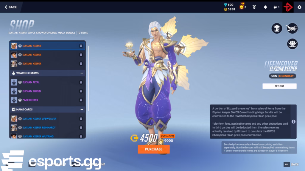 Elysian Keeper OWCS Crowdfunding Mega Bundle