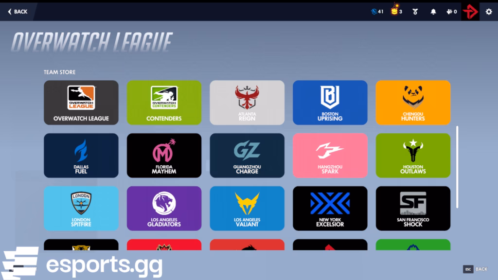 Overwatch League shop