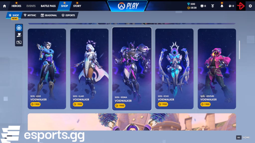 Overwatch shop