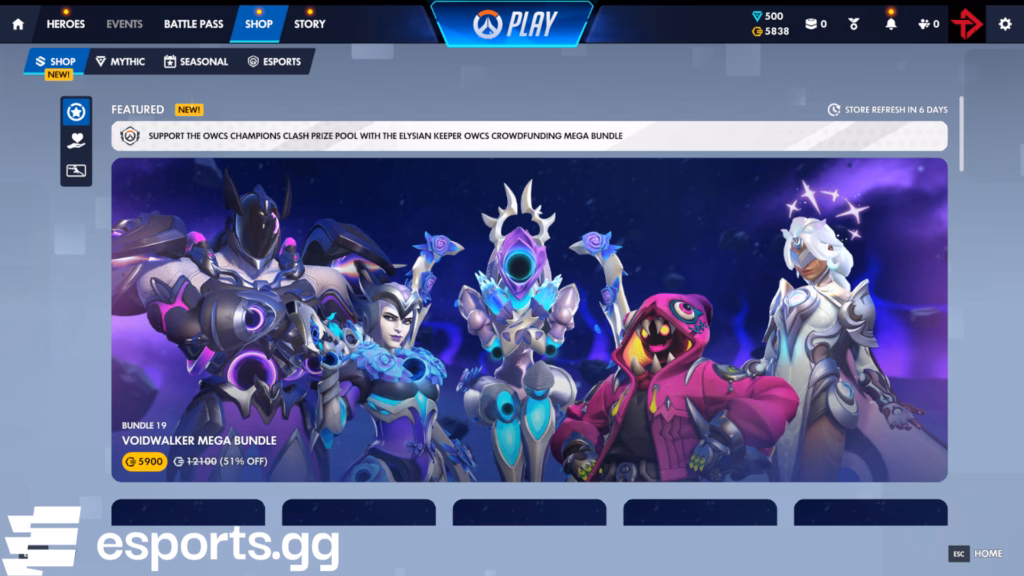 Overwatch Voidwaker skins