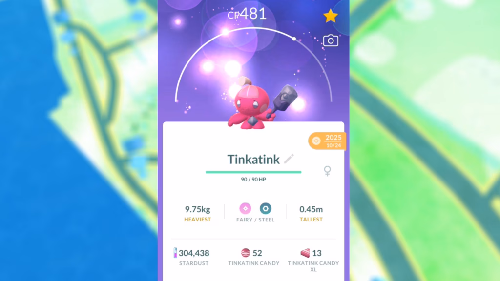 Tinkatink, the featured Pokémon for Pokémon GO Community Day April 2026