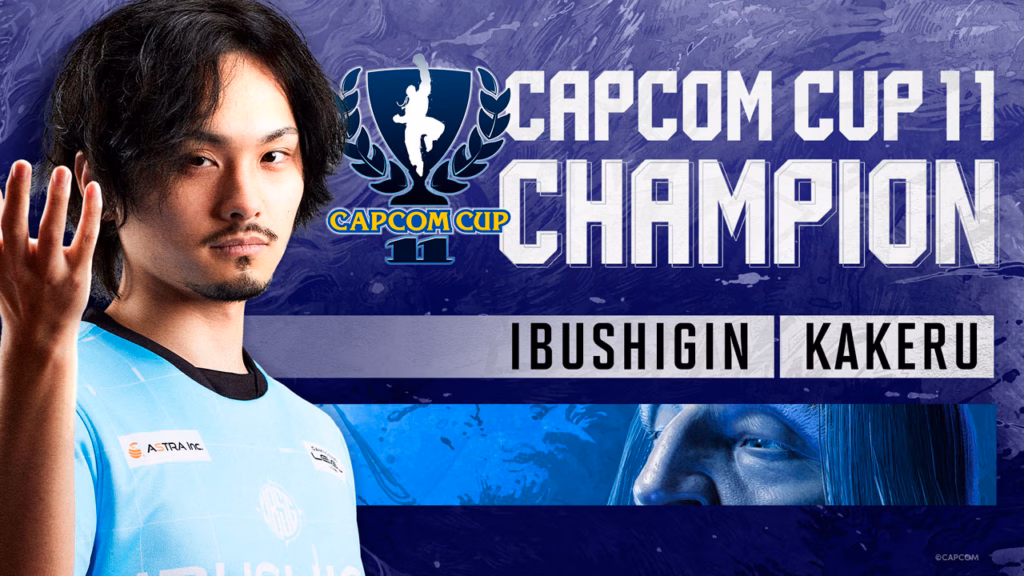 It’s the official poster for Kakeru winning the Street Fighter 6 esports tournament Capcom Cup 11.