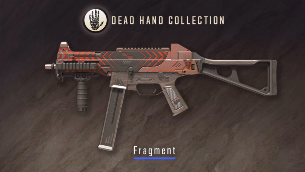 The image reveals the look of the UMP-45 | Fragment from the CS2 Dead Hand Collection.