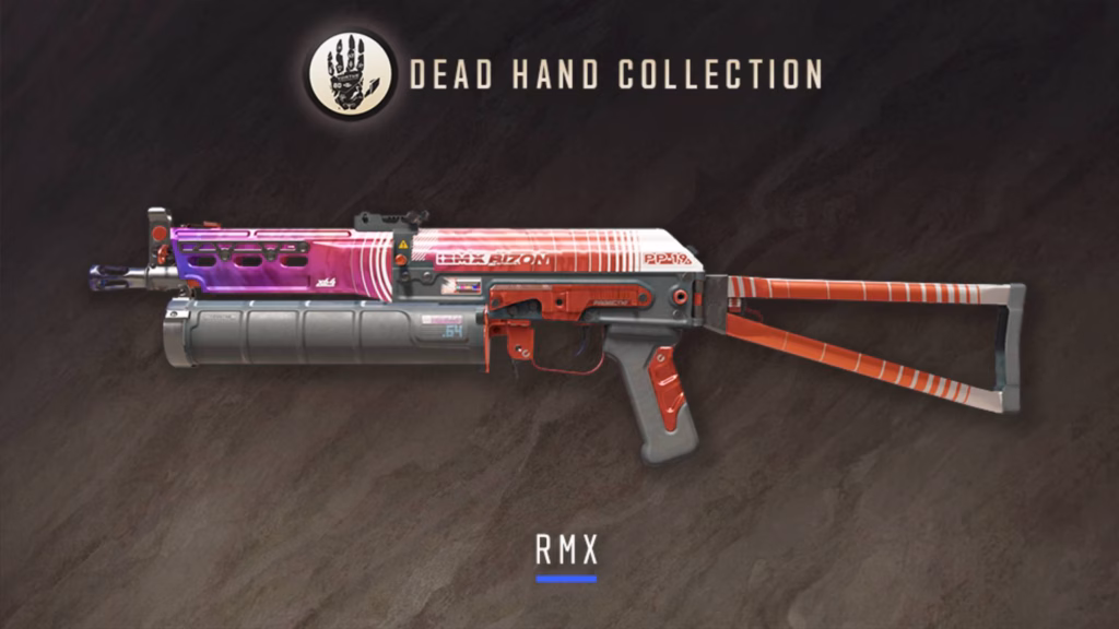 The image reveals the look of the PP-Bizon | RMX from the CS2 Dead Hand Collection.