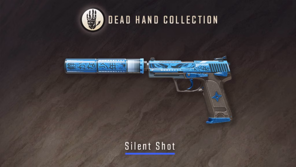 The image reveals the look of the USP-S | Silent Shot from the CS2 Dead Hand Collection.