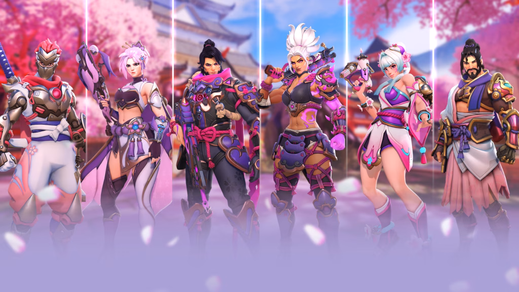 Overwatch Sakura skins