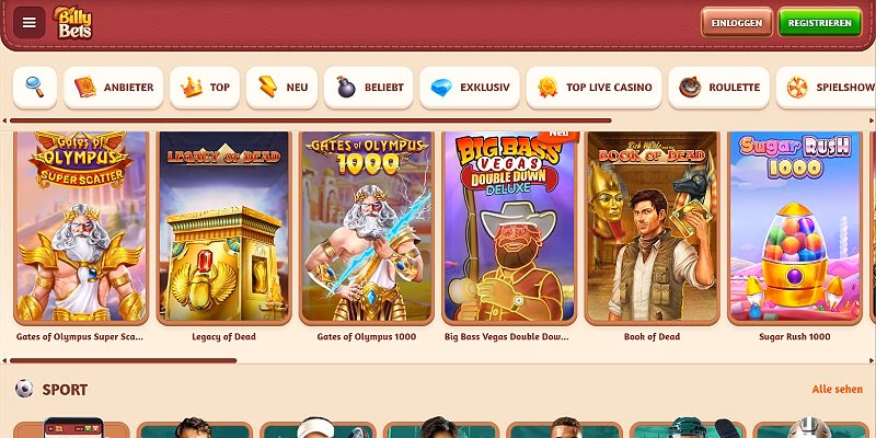 BillyBets Casino DE