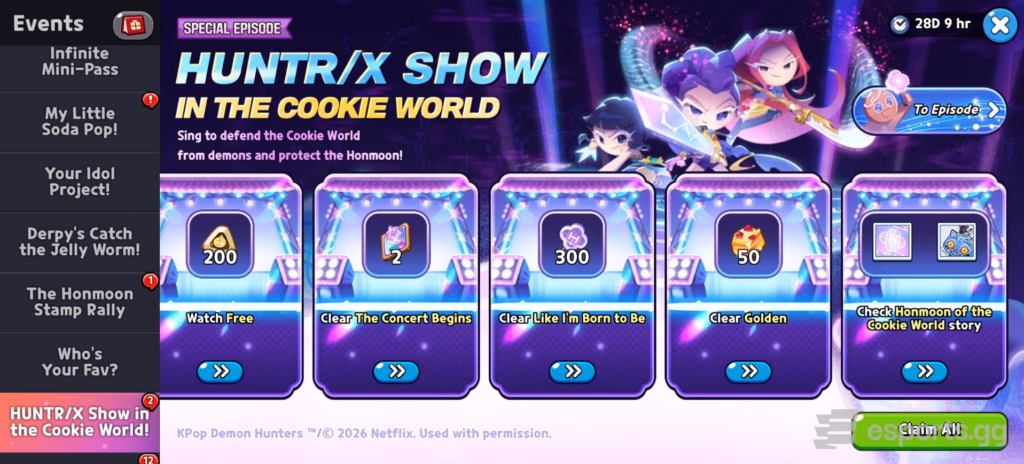 CRK x KPop Demon Hunters - HUNTRX Show in the Cookie world