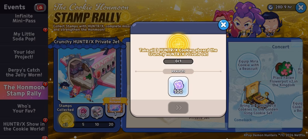 CRK x KPop Demon Hunters - The Cookie Honmoon Stamp Rally