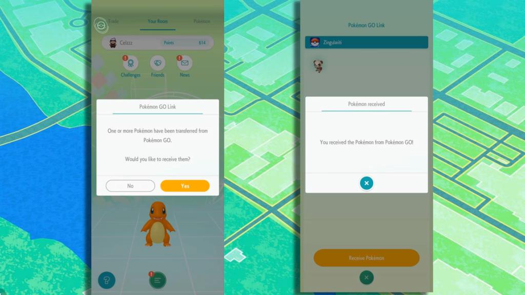 Pokémon GO Link option in Pokémon HOME