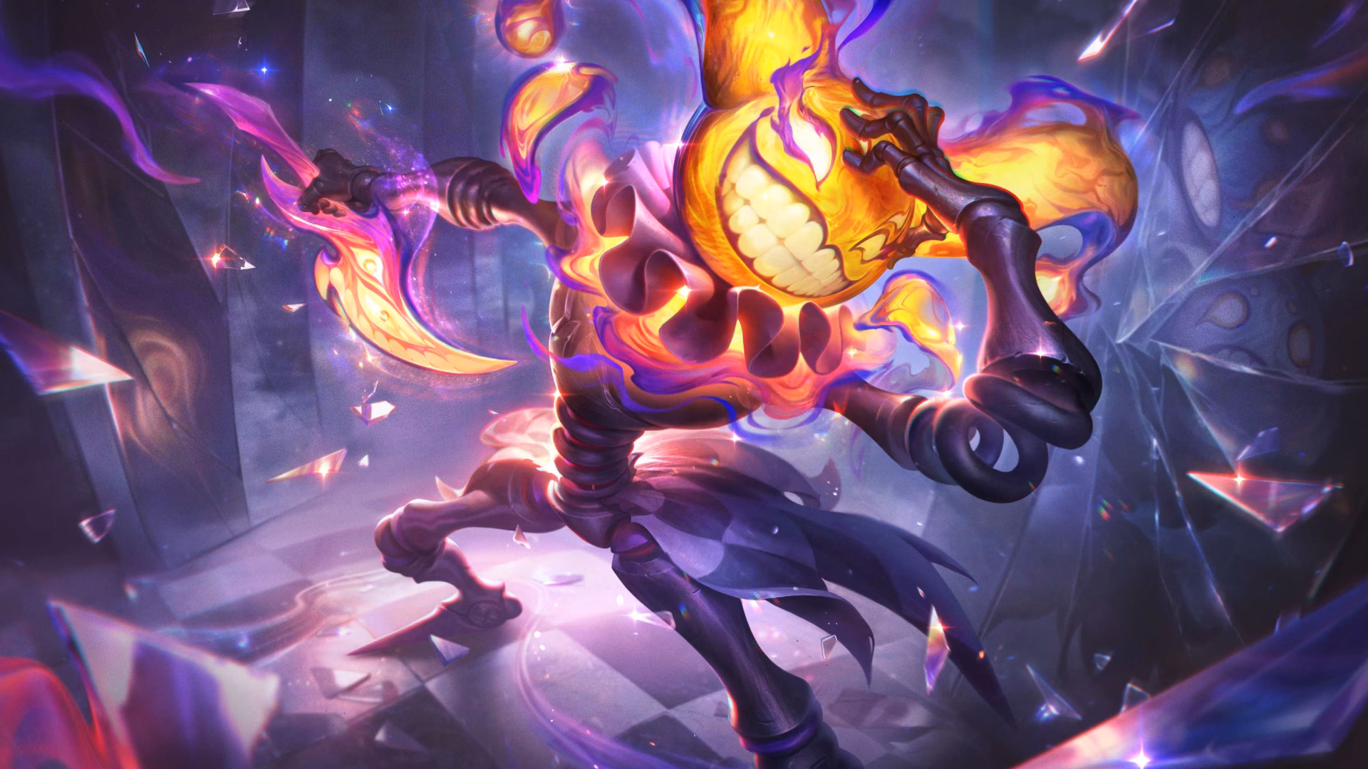 The Pandemonium is here: Shaco, Vayne, Annie, and Kindred skins splash arts revealed